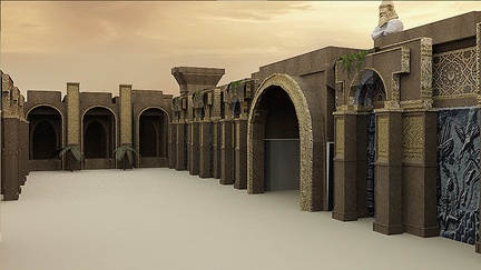 Babylon city tower 3D